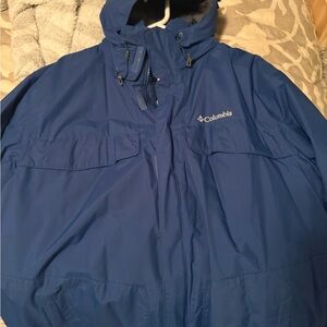Columbia 2 in 1 OmniHeat Blue Outerwear